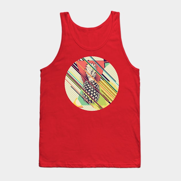 Retro pineapple pattern Tank Top by AnnArtshock